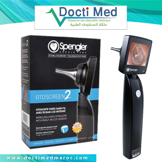 Otoscope Spengler SmartLed F/O LED noir - Docti Med